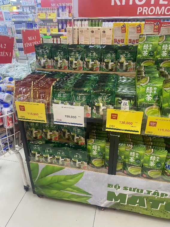 Bột trà xanh, Matcha Nhật do Lập Sơn phân phối